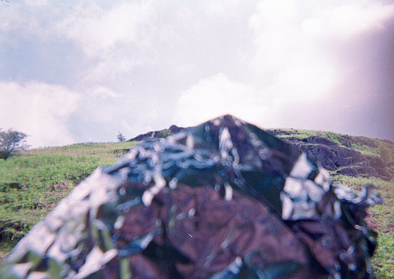 low res A4 a mountain, foiled